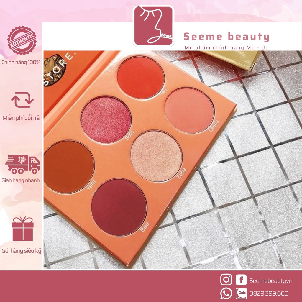 [MỚI, BILL MỸ] Bảng Phấn Má Juvia’s Place The Saharan Blush Palette Vol II [SeeMe Beauty]