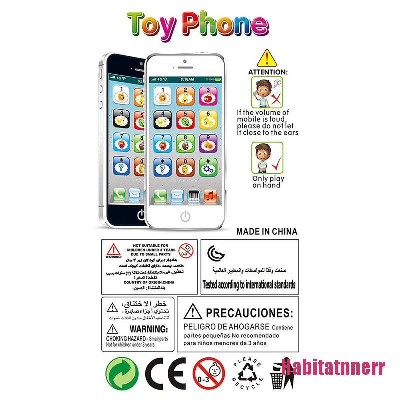 Hab❤Điện ThoạI Đồ Chơi MàN HìNh CảM ỨNg Có ĐèN LED Cho Bé