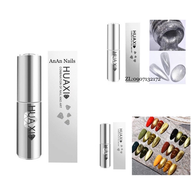 Top mắt mèo kim cương Huaxi 9D, dụng cụ nail