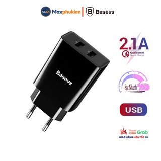Củ sạc nhanh 2 cổng Speed Mini Dual U Charger 5V/2A hỗ trợ sạc cho các dòng điện thoại và máy tính bảng
