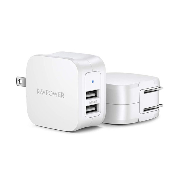 Bộ sạc tường USB 2 cổng Ravpower RP-PC121 17W - BH 18 Tháng