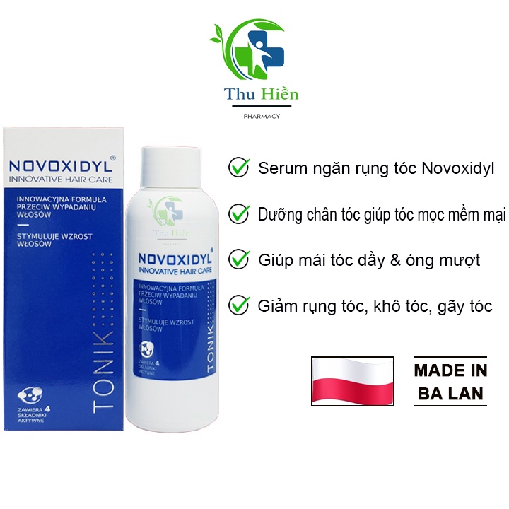 Serum ngăn ngừa rụng tóc Novoxidyl giúp mái tóc dầy,dưỡng chân tóc giúp mọc tóc mềm mại ( chai 75 ml )