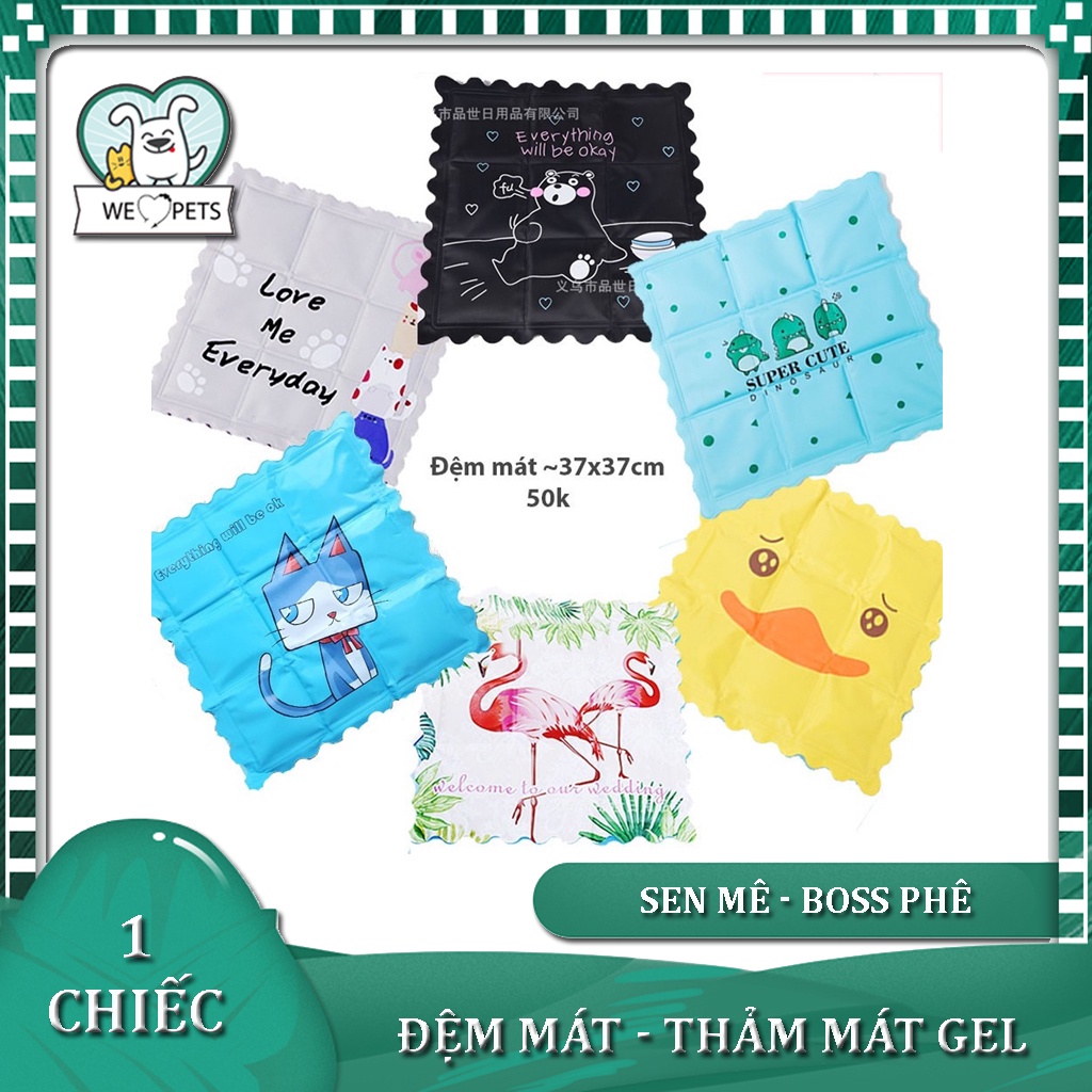 Đệm Mát Gel Cho Chó Mèo - Thảm Mát Cho Thú Cưng 37*37cm - Lida Pet Shop