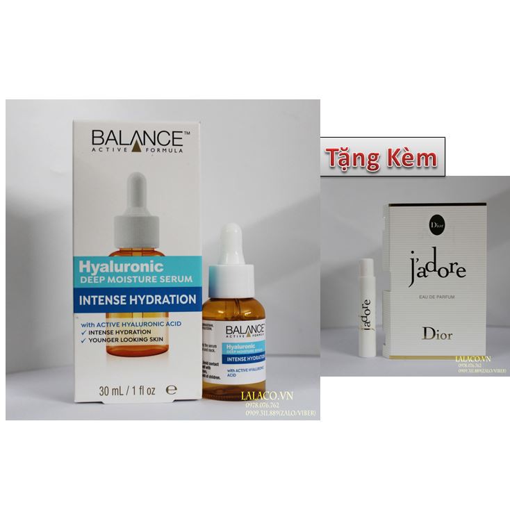 Serum Cấp Nước Dưỡng Ẩm Balance Active Formula Hyaluronic Deep Moisturizing 30ml