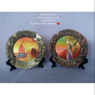 Đĩa magnet cảnh lưu niệm Việt Nam 8 cm
