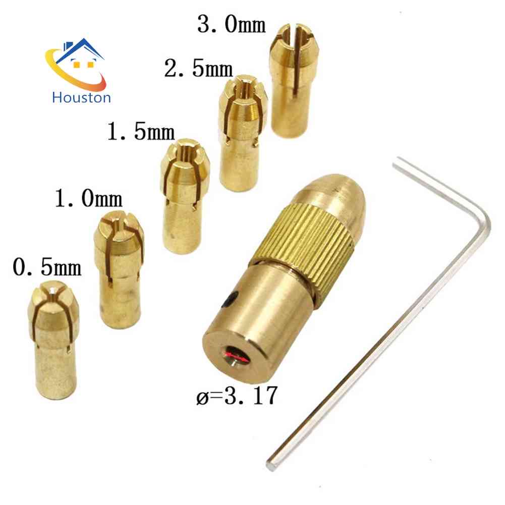 Set 7 Đầu Kẹp Mũi Khoan Mini 0.5-3.0mm