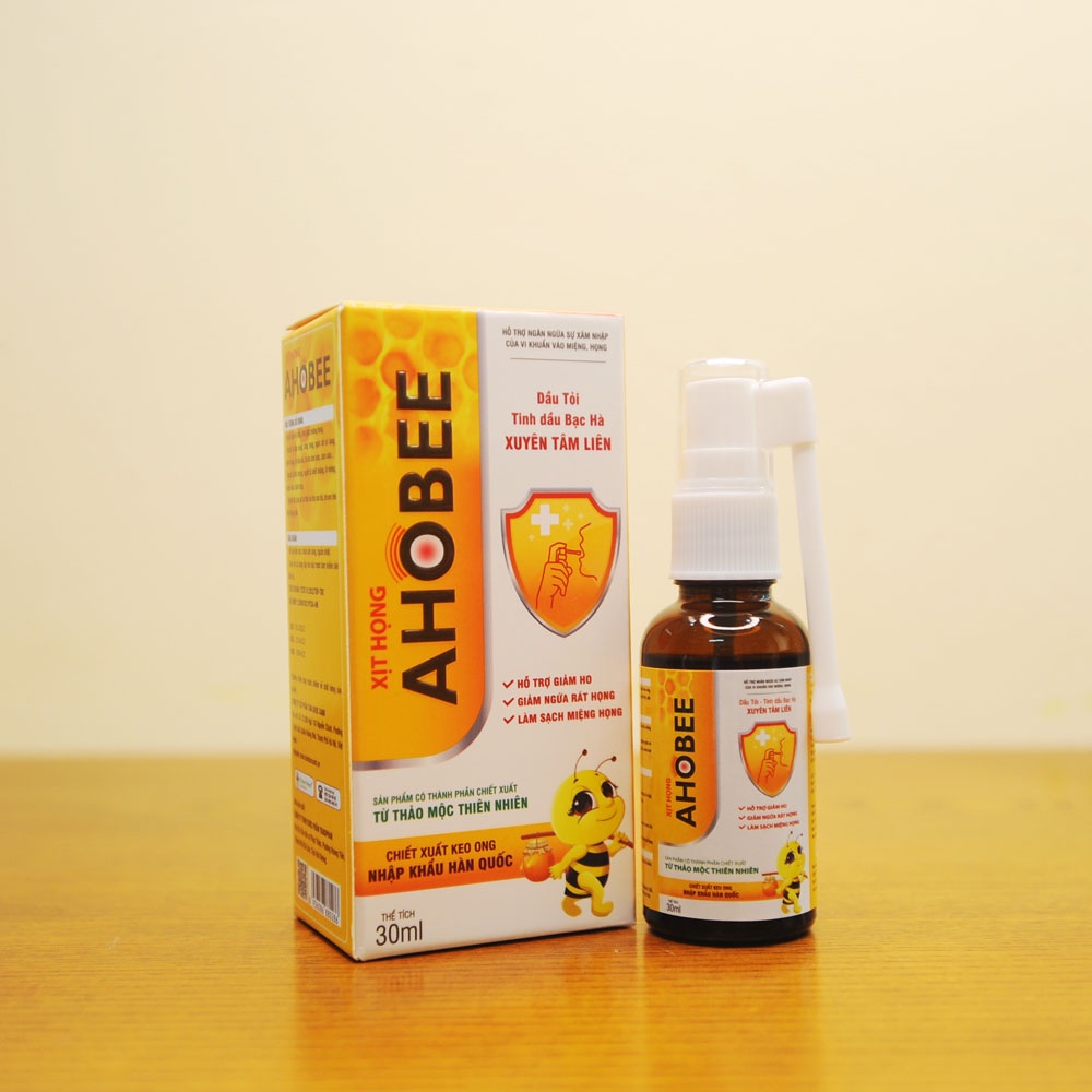 Xịt Họng Giảm Ho Green Heart Pharma Ahobee Chai 30ml