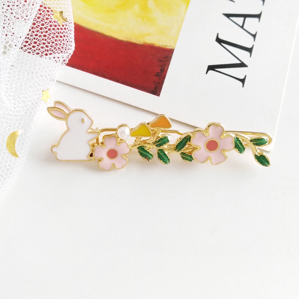 Fashion Candy Color Teenage Style Hair Clips Flowers Hairpin Fairy Head Accessories Student Jewelry Gift