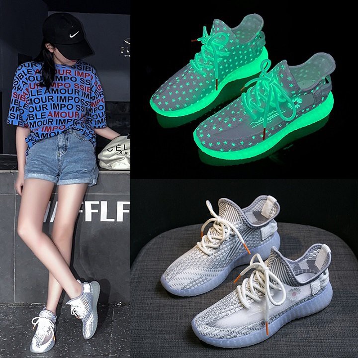 ⚡HÀNG MỚI VỀ⚡Giày thể thao nữ YZ350 đế hoa cúc thoáng khí phản quang cực đẹp | BigBuy360 - bigbuy360.vn