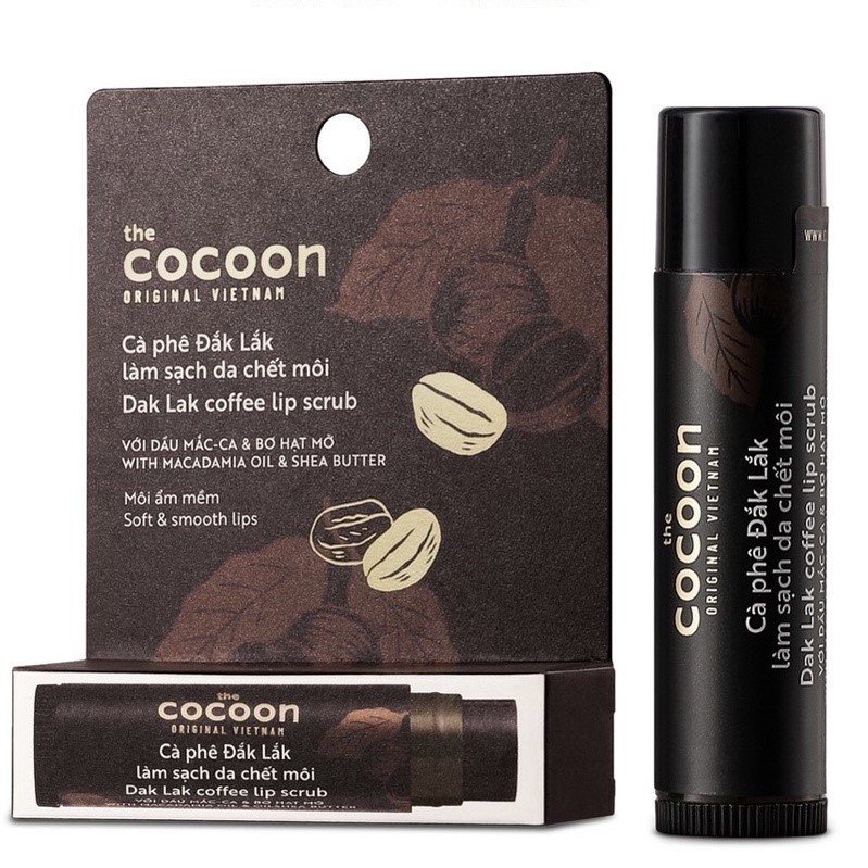 COMBO Son Tẩy Da Chết Môi + Son Dưỡng Môi Dầu Dừa Cocoon