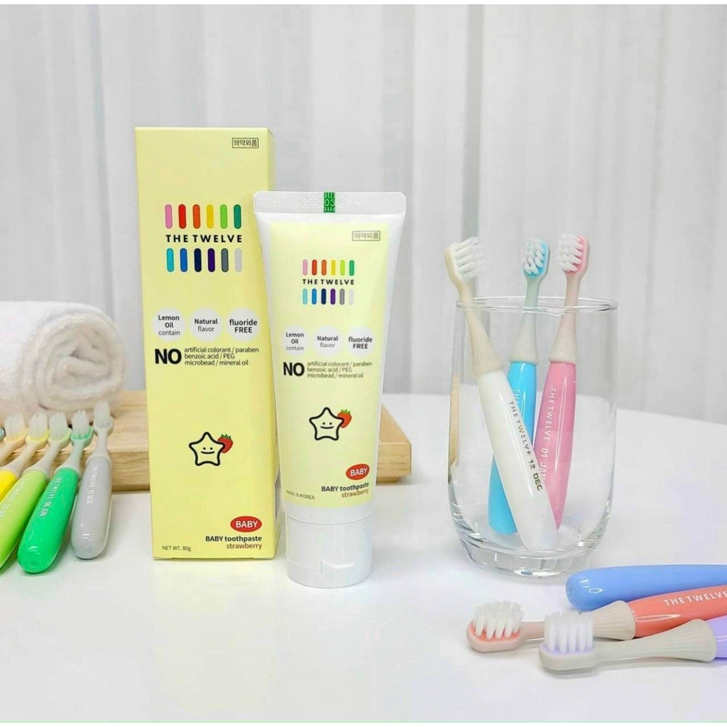 Bàn chải đánh răng từ 1 tuổi The Twelve nội địa Hàn Quốc