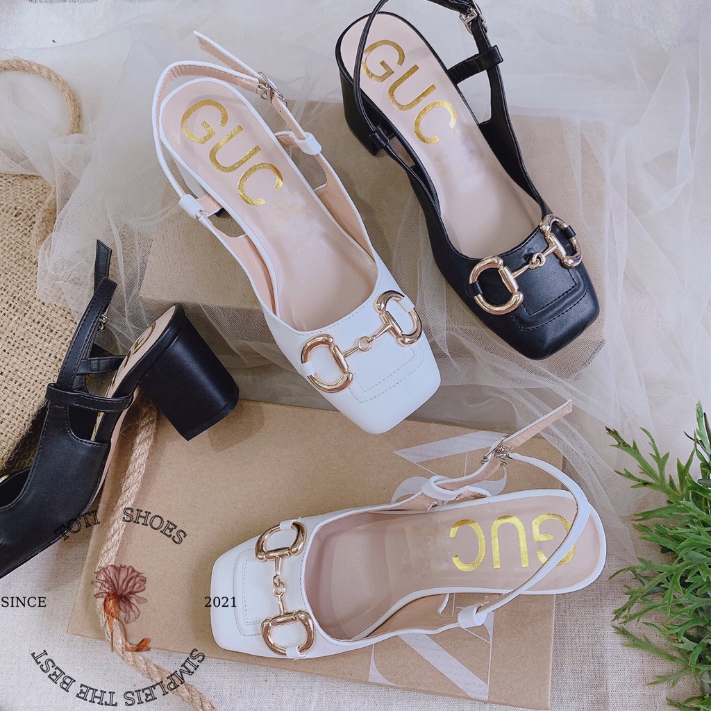 GIÀY GÓT VUÔNG TOTIIE STORE - SỤC NỮ CAO GÓT ĐẾ VUÔNG KHOÁ ĐỒNG THỜI TRANG G2105330