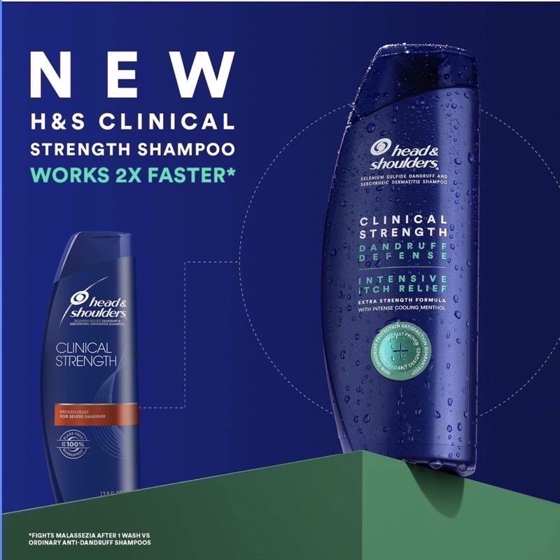 DẦU GỘI GIẢM GÀU NẤM HEAD MỸ HEAD &amp; SHOULDERS CLINICAL STRENGTH 400ML