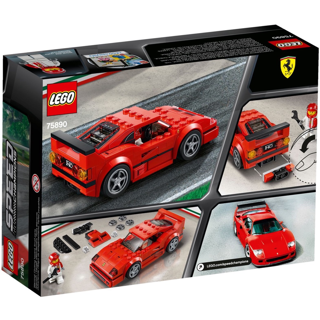 Đồ Chơi Lắp Ráp LEGO Speed Champions 75890 Siêu Xe Ferrari F40 Competizione