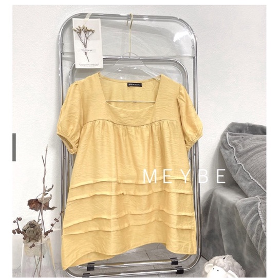 Áo bầu thiết kế cổ vuông