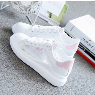 Giày Sneakers Thể Thao Phối Lưới Thoáng Khí Năng Động