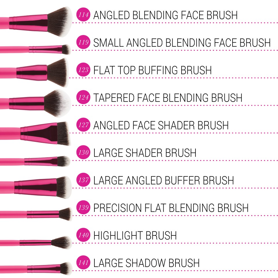 Bộ cọ Sculpt and Blend Fan Faves - 10 Piece Brush Set