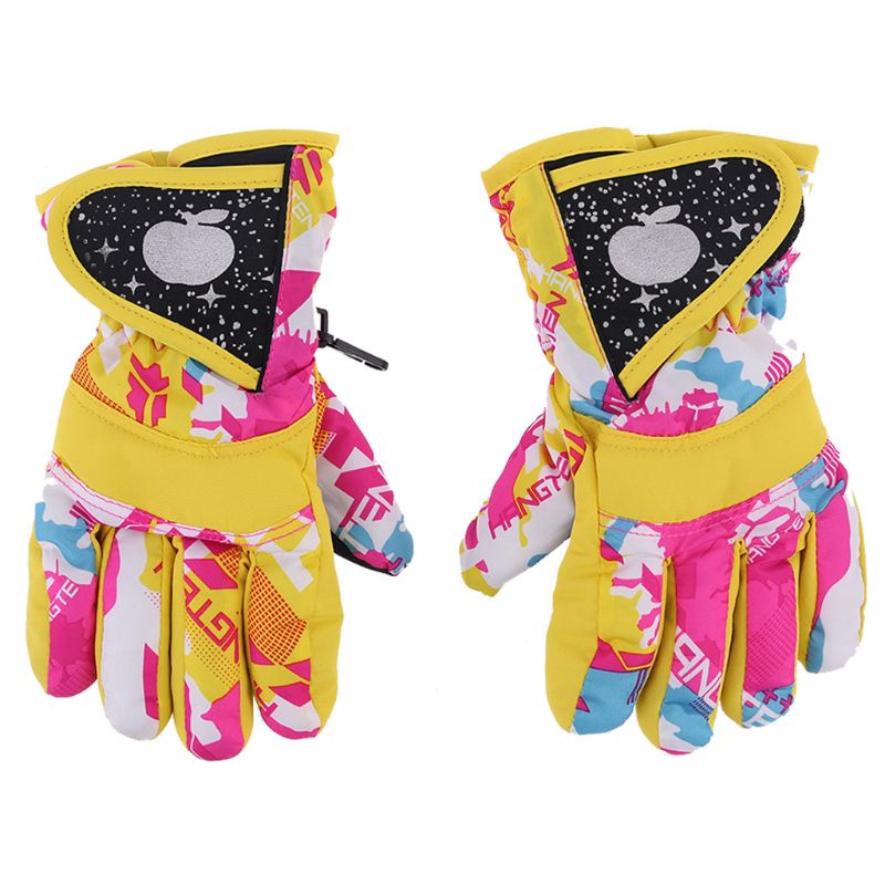 Găng Tay Chống Gió Chống Nước Dày Dặn Dành Cho Bé Trai Gái 3-7 Tuổi