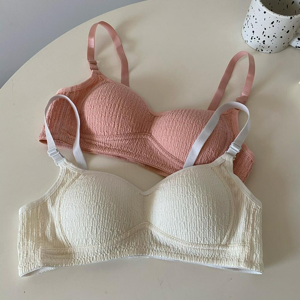 Áo ngực không gọng cotton đũi, mút mỏng nhẹ mặc thoải mái HL BOUTIQUE A422