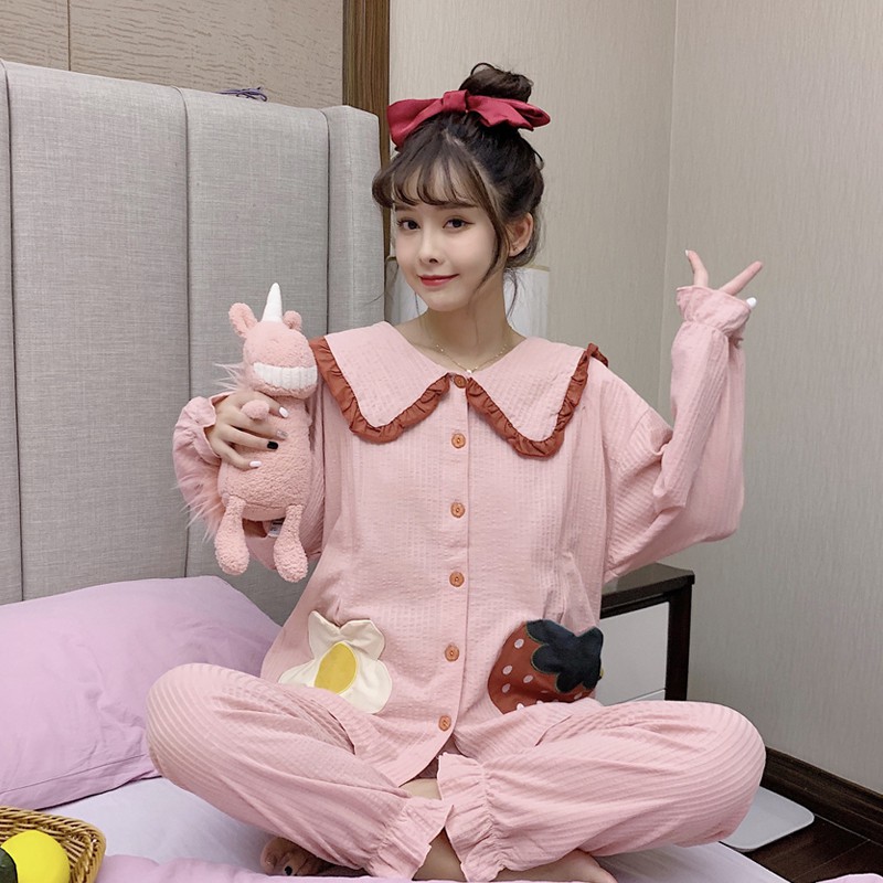 ❤FREESHIP❤Bộ đồ ngủ tiểu thư ngọt ngào, dễ thương | BigBuy360 - bigbuy360.vn