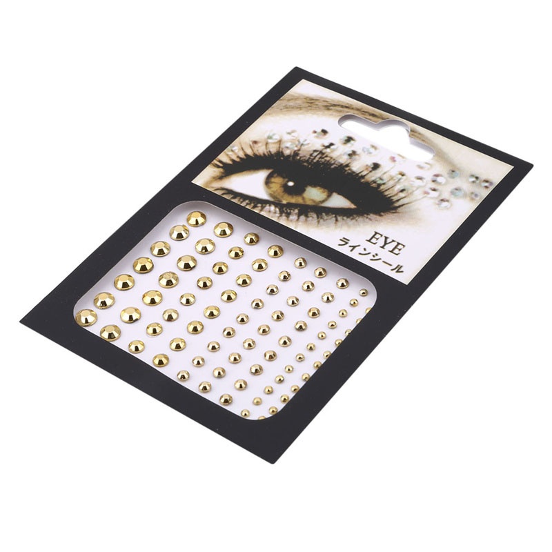 FM Jewel Eyes Makeup Crystal Eyes Sticker Tattoo Diamond Makeup Eyeliner Party Eyeshadow Face Sticker Decoration Cosmetic