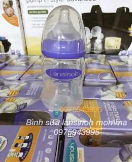 Bình ti Lansinoh Momom (160ml)