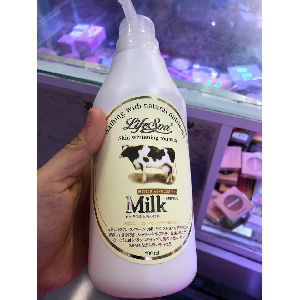 (CHINH HÃNG) Sữa Tắm Milk Life Spa Nhật Bản 500ml