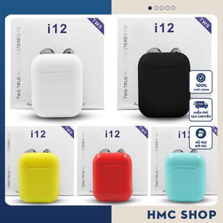 Tai nghe bluetooth 5.0 i12 TWS cảm biến vân tay