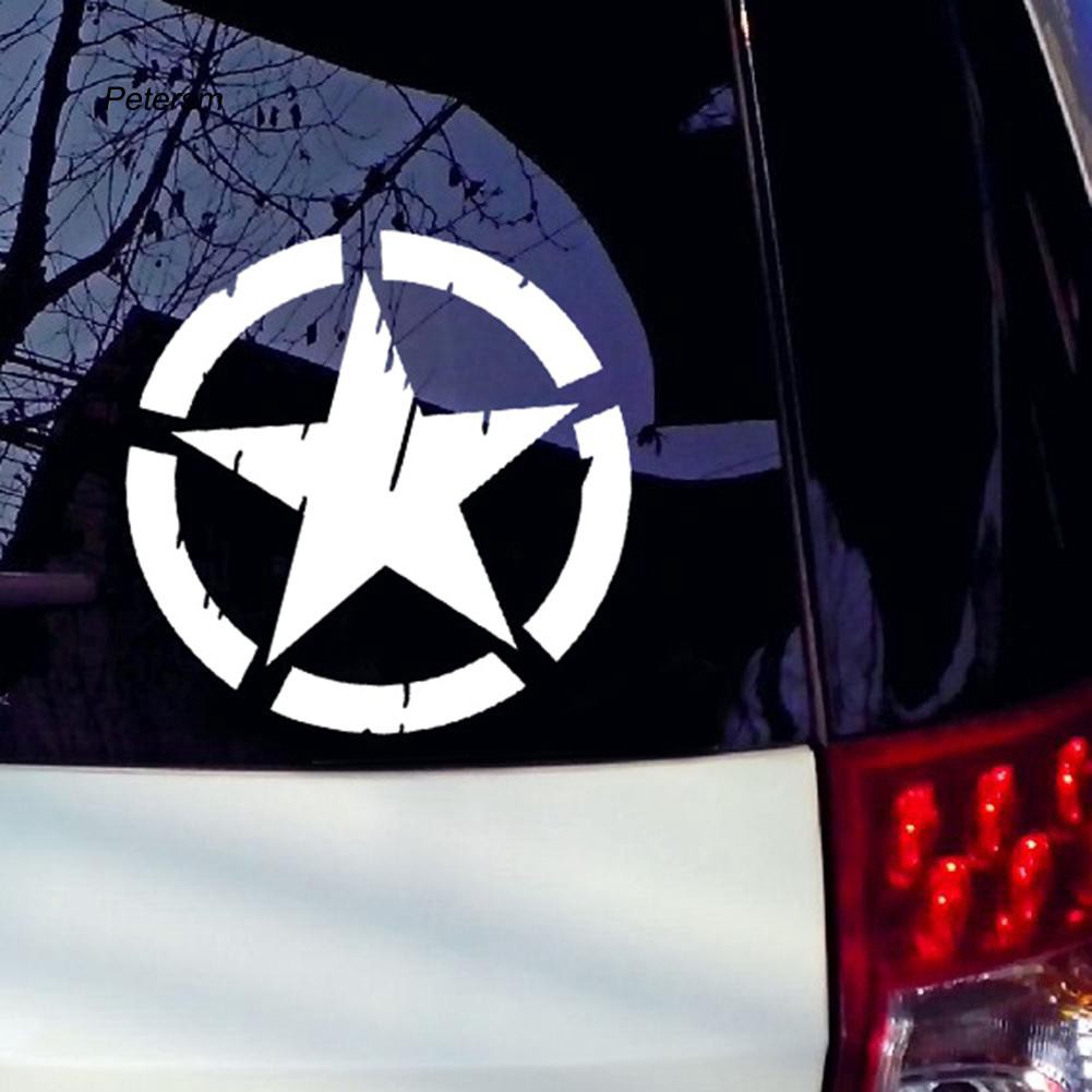 Decal dán xe hơi hình ngôi sao PT _ Star