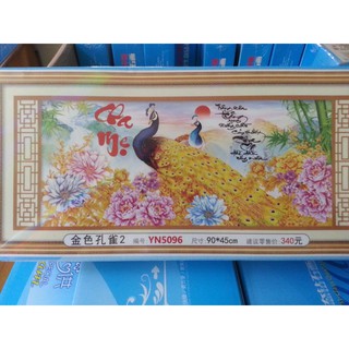 Tranh đính đá cha mẹ yn5096