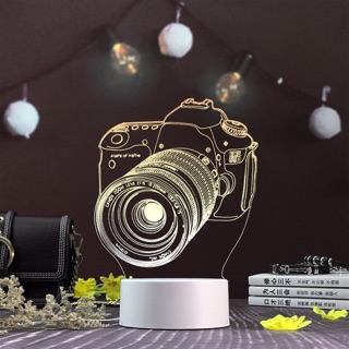 Đèn ngủ 3D trang trí 3 mức sáng