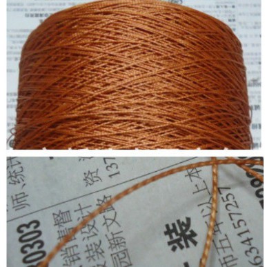 Bó 20met chỉ cước nylon chuyên may giày dép, túi xách màu nâu đỏ