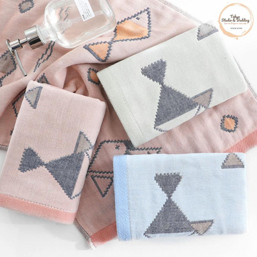 🔴Khăn mặt Xô Cotton Sợi tre Organic siêu mềm