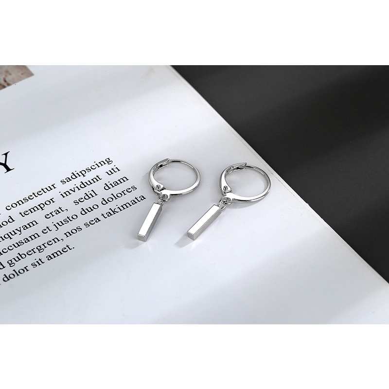 Đôi khuyên tai HAIMEIKANG thiết kế hình học phong cách đơn giản cá tính thời trang cho nữ