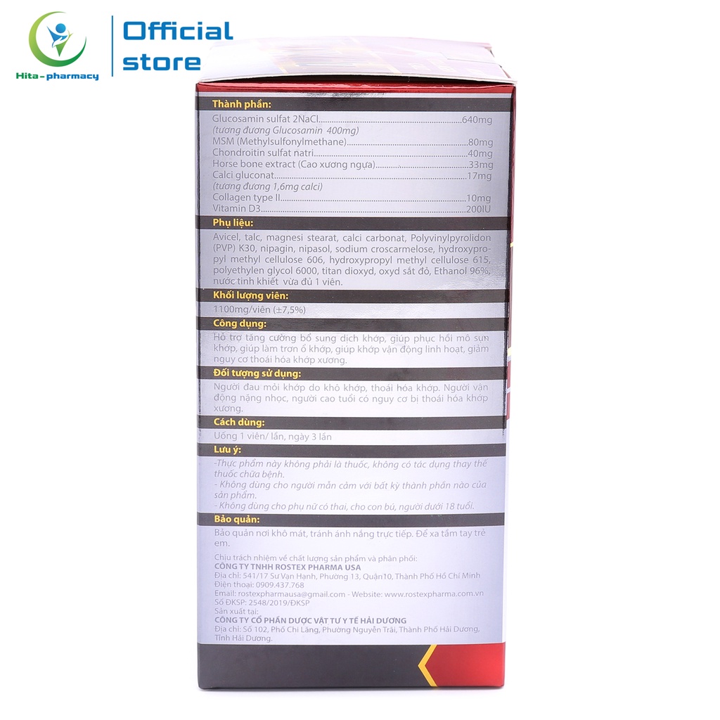 Viên Xương Khớp Maxxglu HDPHARMA giảm đau nhức xương khớp - 60 viên