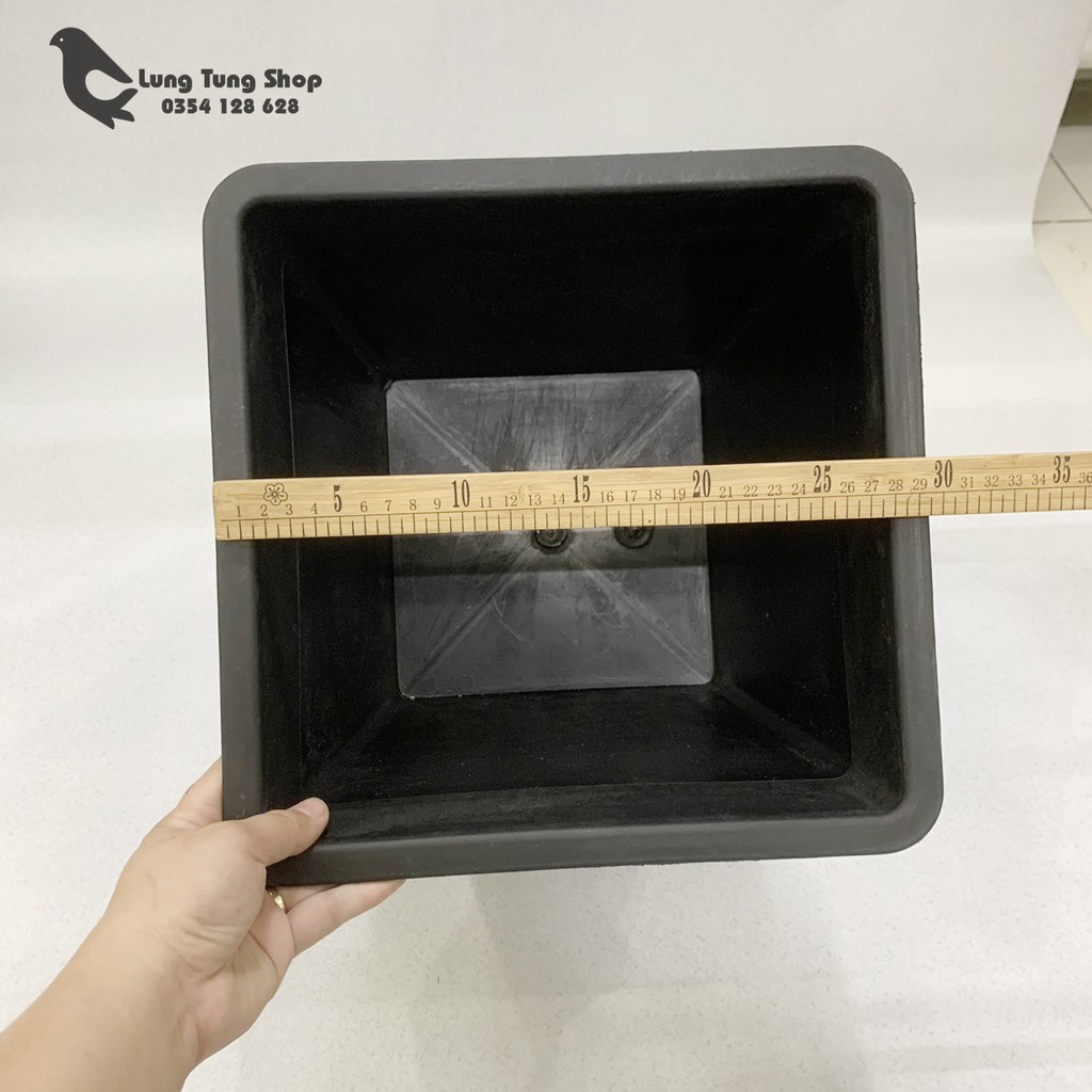 Chậu vuông nhiều màu - trồng cây nuôi cá
