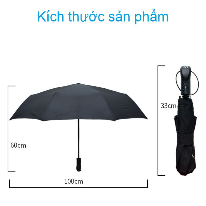 Ô Dù Gập Tự Động Đóng Mở 2 Chiều Logo Thương Hiệu Các Hãng Xe Ô Tô Cao Cấp (HÀNG LOẠI 1)