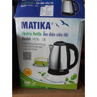 Ấm siêu tốc inox MATIKA 1,8l
