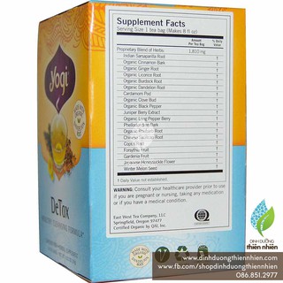 Trà Yogi Detox