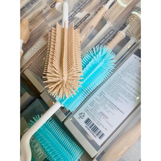 Cọ rửa bình sữa Silicon CAO CẤP 2 chi tiết [Tay cầm xoay 360 độ]. Nhiều màu, An toàn khi sử dụng.