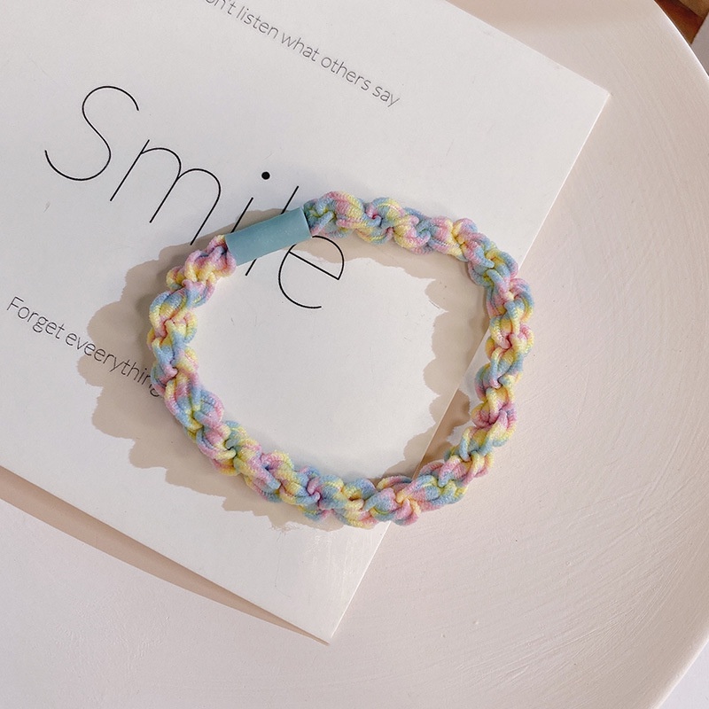 Dây Cột Tóc Dạng Xoắn Nhiều Màu Thời Trang Dành Cho Nữ