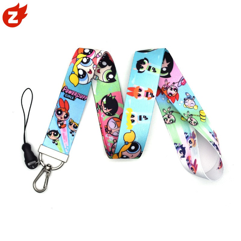 Set 1 Dây Đeo Thẻ ID / Vòng Đeo Tay Họa Tiết Powerpuff Girls