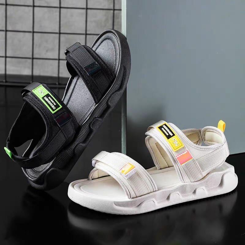 [Freeship] [video] Dép Sandal Nữ 2 Quai FIN Phù Hợp Mọi Lứa Tuổi