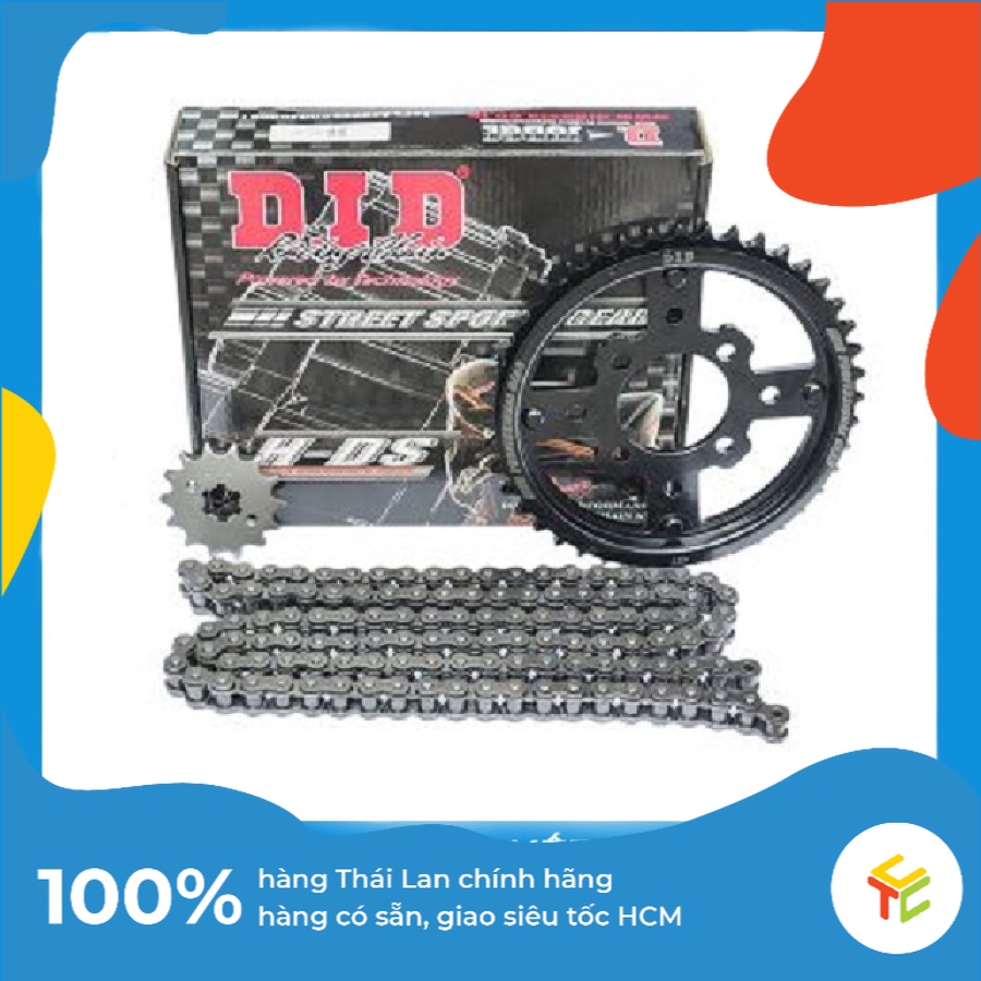 Nhông Sên Dĩa DID HDS 10 ly Suzuki WINNER 150 428x120L 15Tx44T Hàng thái chính hãng
