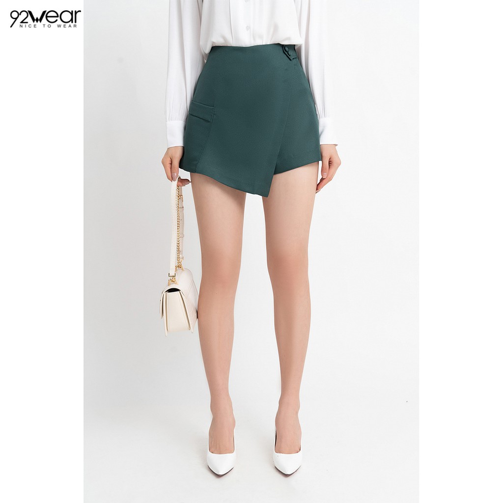 Quần short nữ 92WEAR 4 MÀU, đủ size, sooc xẻ tà túi ốp SVW0836 | BigBuy360 - bigbuy360.vn