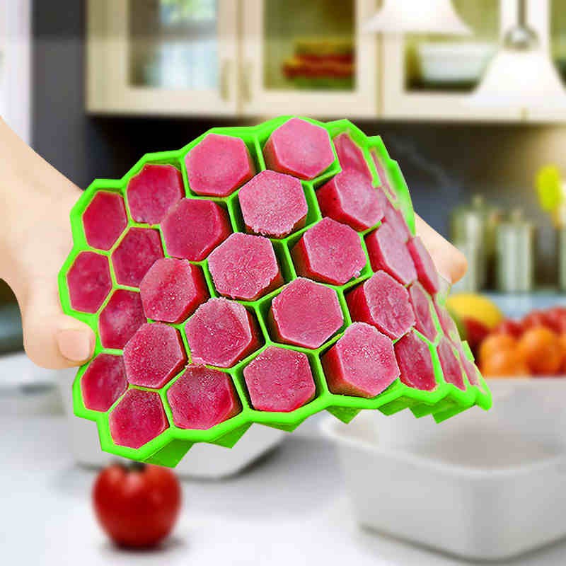 Khuôn Làm Đá Silicon Hình Tổ Ong