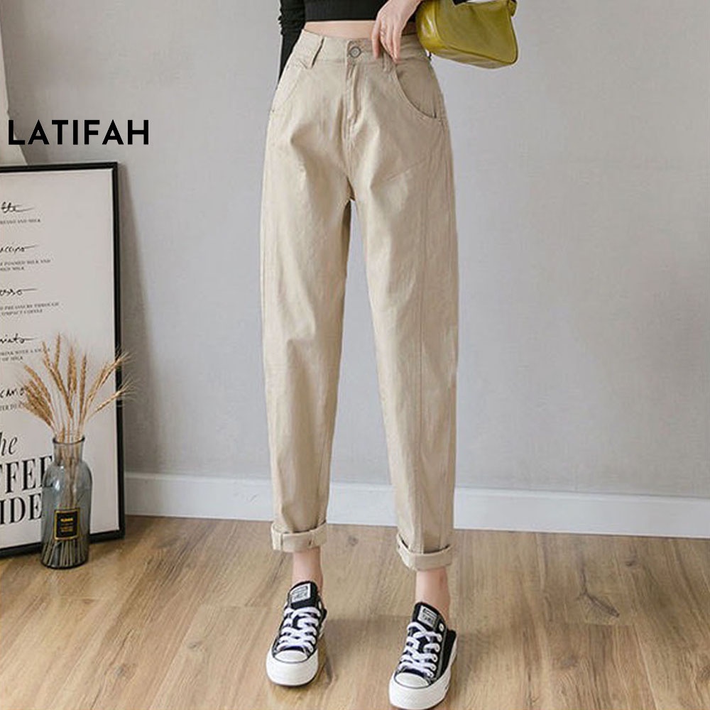 Quần baggy kaki ống nhỏ LATIFAH QD048 phong cách ulzzang trẻ trung năng động