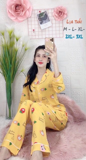🌵 ĐỒ BỘ PIJAMA (FULLSIZE M-3XL) MẶC NHÀ, SAU SINH PIJAMA LỤA THÁI SIÊU MỀM GIÁ SIÊU SỐC 🌵 | BigBuy360 - bigbuy360.vn
