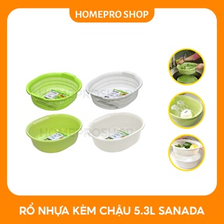 Rổ nhựa, chậu nhựa 5.3l sanada nhật bản chính hãng