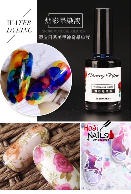 Set cồn loang cherry 12 màu - phụ kiện nail
